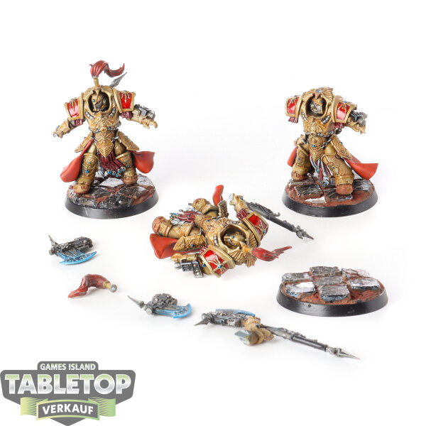 Adeptus Custodes - 3 x Allarus Custodians - bemalt