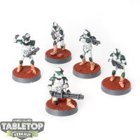 Galaktische Republik - 5 x Phase II Clone Troopers - bemalt