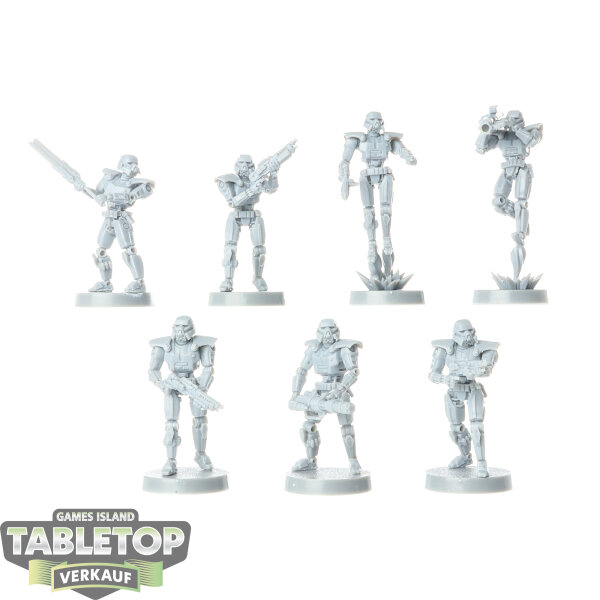 Galaktisches Imperium - 7x Dark Troopers - unbemalt