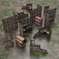 Green Stuff World - Pre-Painted Foldable WTC Terrain Pack - Sci-Fi
