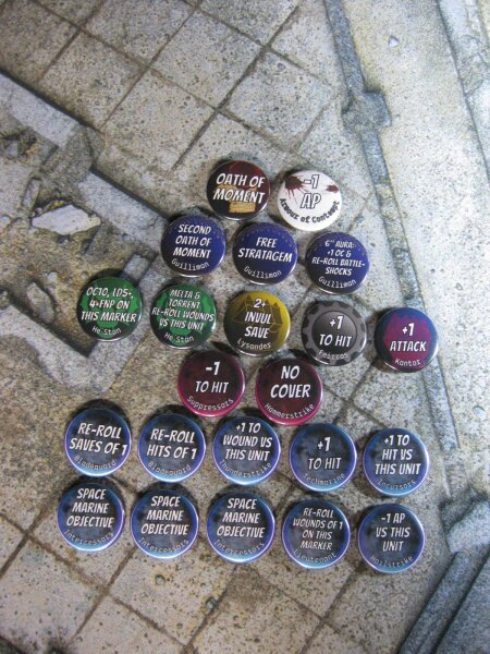 Da Red Button - Space Warrior Tokens - Complete Set