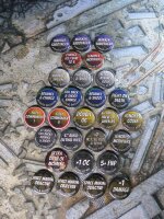 Da Red Button - Space Warrior Tokens - Complete Set