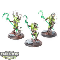 Sylvaneth - 3 Kurnoth Hunters - teilweise bemalt