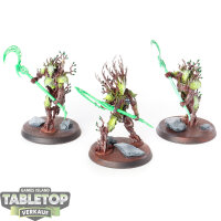 Sylvaneth - 3 Kurnoth Hunters - teilweise bemalt