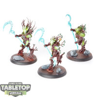 Sylvaneth - 3 Kurnoth Hunters - teilweise bemalt