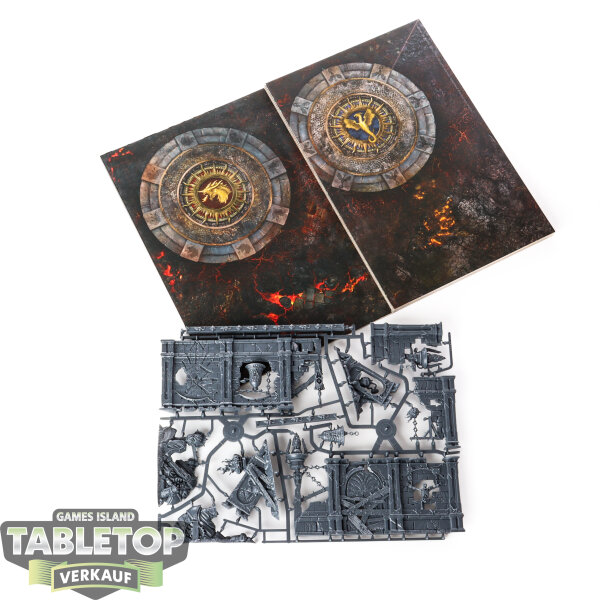 Gelände - Fire & Jade Gameboard, Terrain - im Gussrahmen