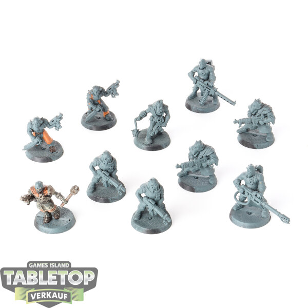 Chaos Space Marines - 10 Chaos Cultists classic - teilweise bemalt