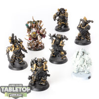 Death Guard - 7 Plague Marines - teilweise bemalt