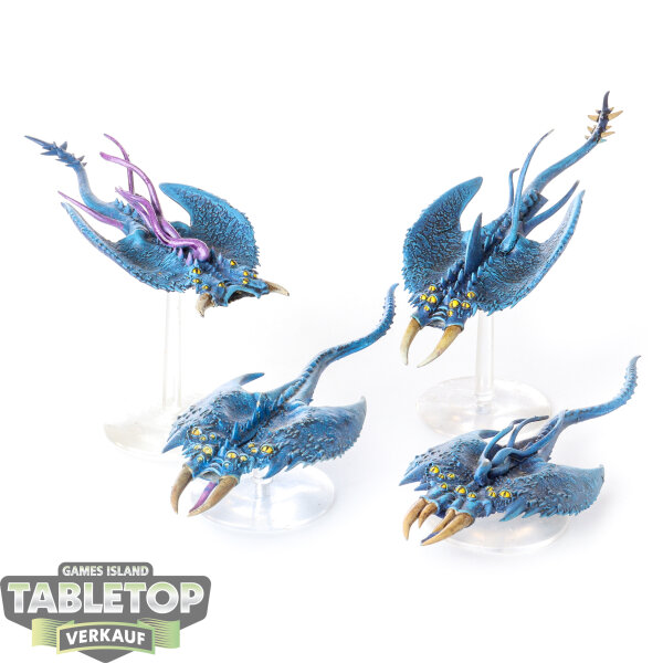 Disciples of Tzeentch - 3 Screamers - bemalt
