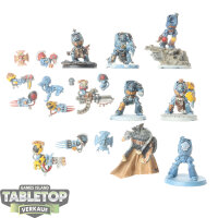 Space Wolves - 6x Wolf Guard Terminators - teilweise bemalt