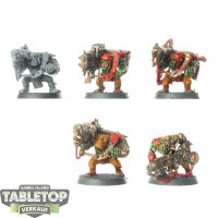 Orks - 5x Ork Lootas - teilweise bemalt