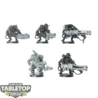 Orks - 5x Ork Burna Boyz - teilweise bemalt