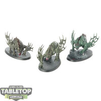 Flesh-eater Courts - 3 x Nightshriekers - bemalt