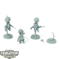 Kharadron Overlords - 3 x Endrinriggers - teilweise bemalt