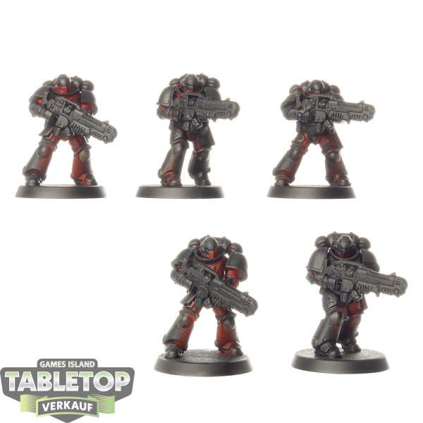 Space Marines - 5x Hellblaster Squad - teilweise bemalt