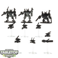 Tau Empire - 3x XV8 Crisis Battlesuit Team - teilweise...