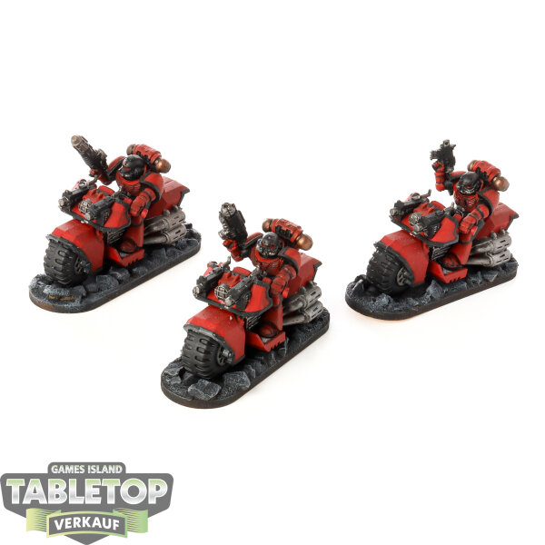 Space Marines - 3 Biker - bemalt