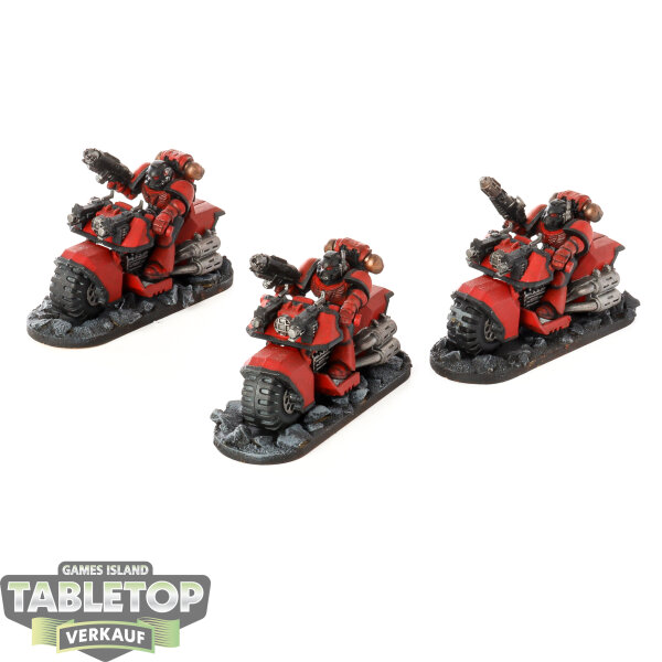 Space Marines - 3 Biker - bemalt