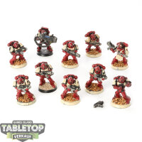 Space Marines - 10 Tactical Squad klassisch - bemalt