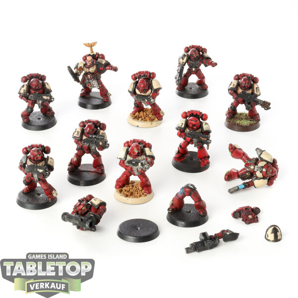 Space Marines - 11 Tactical Squad klassisch - bemalt