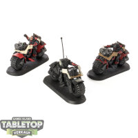 Space Marines - 3 Bike Squad klassisch - teilweise bemalt