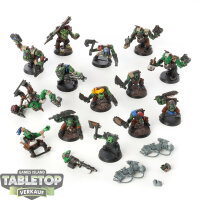Orks - 14 Ork Boyz - teilweise bemalt