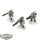 Tau Empire - 3 Stealth Battlesuits - bemalt