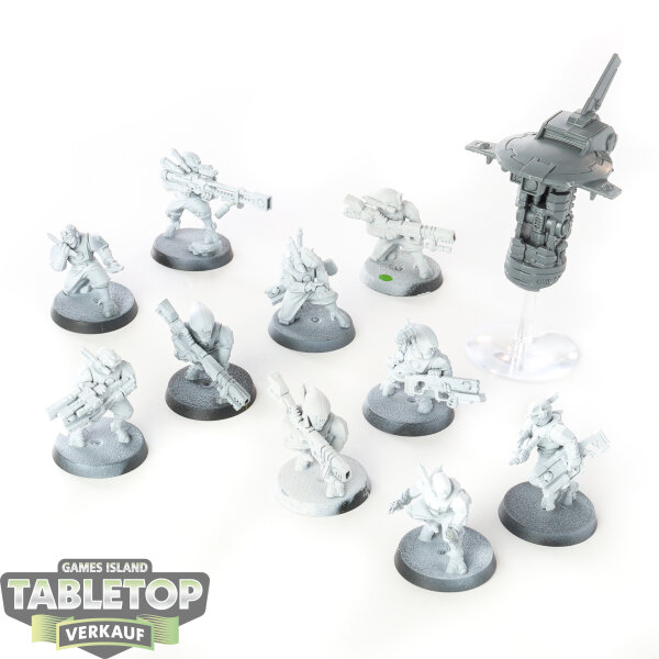 Tau Empire - 10 Pathfinder Team - grundiert