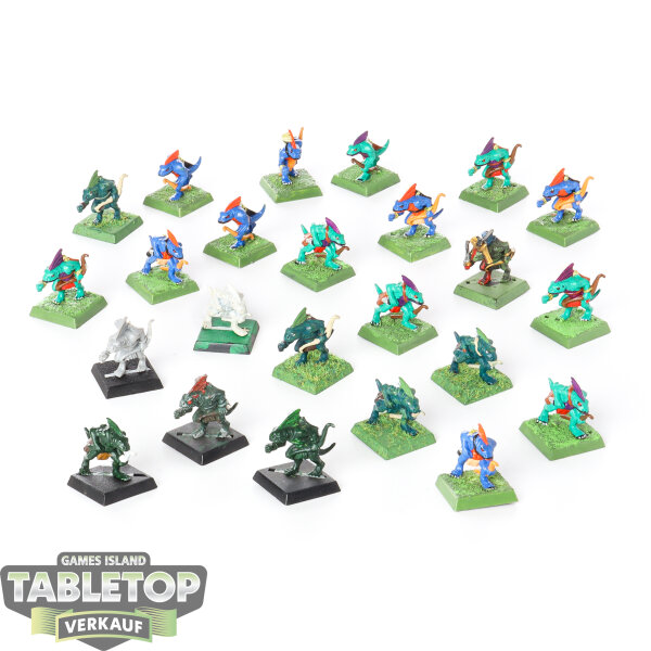 Seraphon - 24x Skinks klassisch - teilweise bemalt