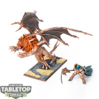 Warriors of Chaos - Sorcerer Lord on Manticore - bemalt