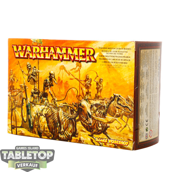 Tomb Kings of Khemri - 3 Skeleton Chariots (Klassisch/Classic) - im Gussrahmen
