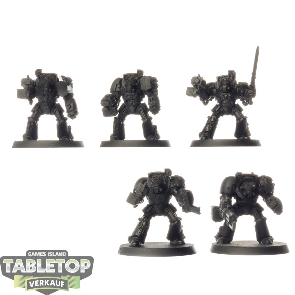 Space Marines - 5 Terminator Squad classic - teilweise bemalt