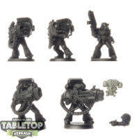 Space Marines - 5 Devastator Squad - teilweise bemalt