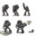 Space Marines - 5 Devastator Squad - teilweise bemalt
