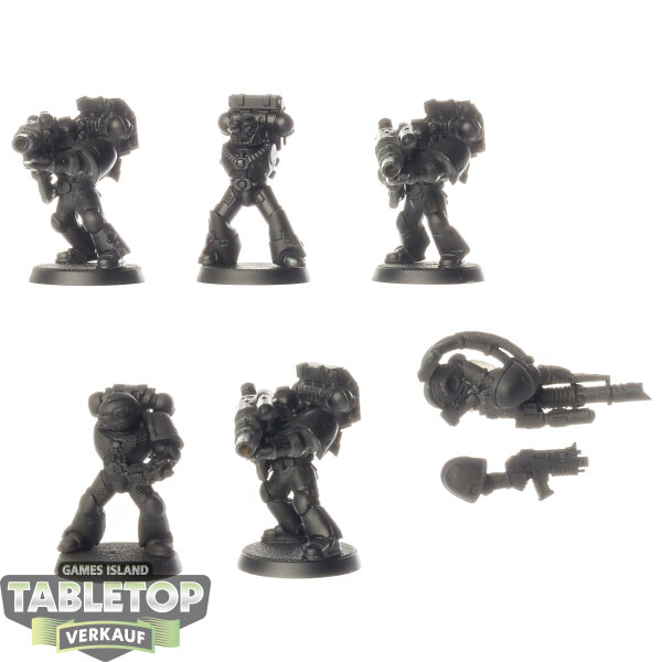Space Marines - 5 Devastator Squad - teilweise bemalt