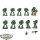 Space Marines - 10 Tactical Squad classic - bemalt