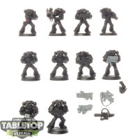 Space Marines - 10 Tactical Squad classic - teilweise bemalt