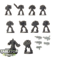 Space Marines - 10 Tactical Squad classic - teilweise bemalt