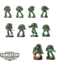 Space Marines - 10 Tactical Squad classic - bemalt