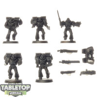 Space Marines - 5 Space Marine Assault Squad - teilweise...