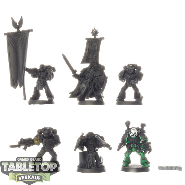 Space Marines - Space Marine Command Squad - teilweise bemalt