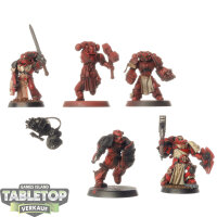 Blood Angels - 5 Vanguard Veterans  - teilweise bemalt