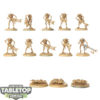 Necrons - 10 x Necron Warriors - teilweise bemalt