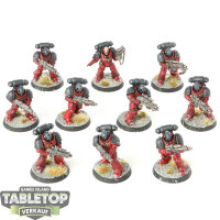 Space Marines - 10 Intercessor Squad - bemalt