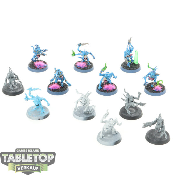 Disciples of Tzeentch - 12 Blue Horrors  - teilweise bemalt