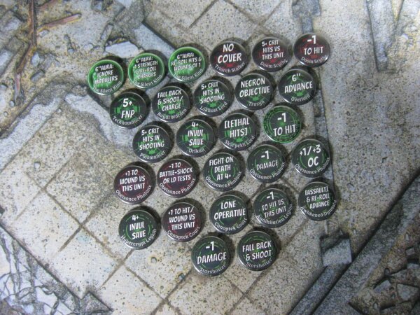 Da Red Button - Necrons Tokens - Core Set