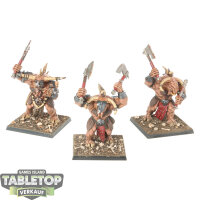 Beastmen Brayherds - 3x Minotaur Herd - bemalt