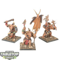 Beastmen Brayherds - 3x Minotaur Herd - bemalt