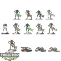 Necrons - 10x Necron Warriors - teilweise bemalt
