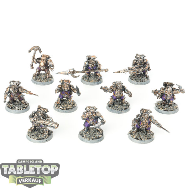 Kharadron Overlords - 10x Arkanaut Company - bemalt